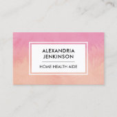 Carte De Visite Aide en santé à domicile Infirmière adjointe Médic (Devant)