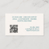 Carte De Visite Aide familiale (Dos)