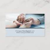 Carte De Visite Aide personnelle Bleu (Dos)