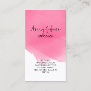 Carte De Visite Aide personnelle de Life Coach