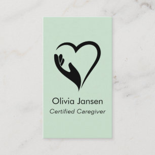 Carte De Visite Aide sanitaire moderne professionnelle Chic