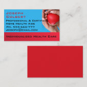 Carte De Visite Aide-soignant Confort Beau professionnel (Devant / Derrière)