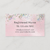 Carte De Visite Aide-soignant Parties scintillant holographique mo (Dos)
