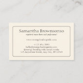 Carte De Visite Aide-soignant Soins aux adultes Soins infirmiers e (Dos)