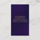 Carte De Visite Aider l'arbre des mains - feuilles aquarelles (Dos)