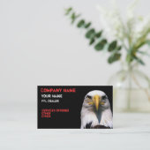 carte de visite aigle (Debout devant)