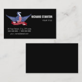 Carte De Visite aigle américain (Devant / Derrière)