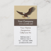Carte De Visite Aigle Attaquant verticalement (Devant)