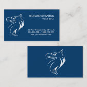 Carte De Visite Aigle blanc (Devant / Derrière)