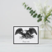 Carte De Visite Aigle de guerre vintage (Debout devant)