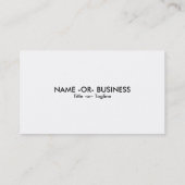 Carte De Visite aigle de liberté (Dos)