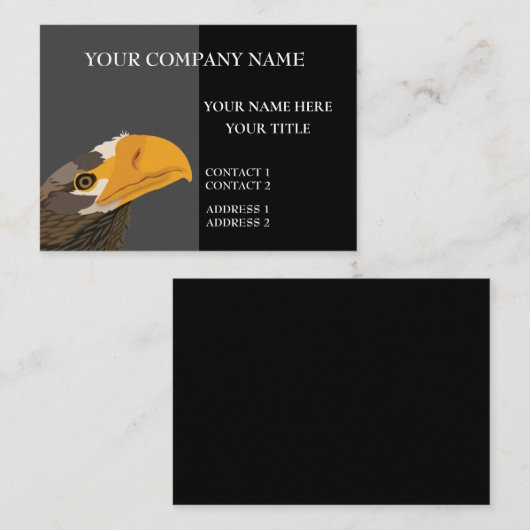 Carte De Visite Aigle de mer (Devant / Derrière)