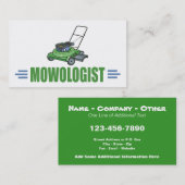 Carte De Visite Aigle de pelouse, pelouses de vache, soins de pelo (Devant / Derrière)