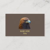 Carte De Visite Aigle royal sur fond marron (Dos)
