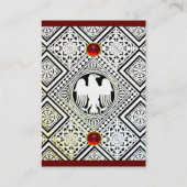 Carte De Visite AIGLE, RUBIS ROUGE brillant (Dos)