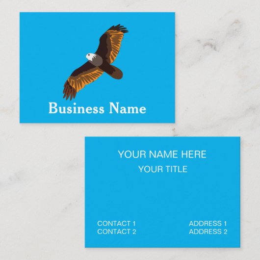 Carte De Visite Aigle volant (Devant / Derrière)