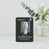 Carte De Visite Aigrette blanche Oiseau Mémorial Cadeau (Debout devant)