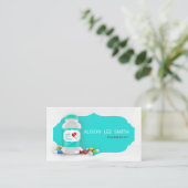 Carte De Visite Aigue-marine de pharmacien (Debout devant)