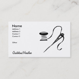 Carte De Visite Aiguille/bobine