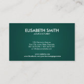 Carte De Visite Aiguille d'acupuncture - Yin Yang (Dos)