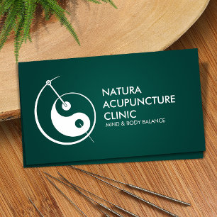 Carte De Visite Aiguille d'acupuncture - Yin Yang