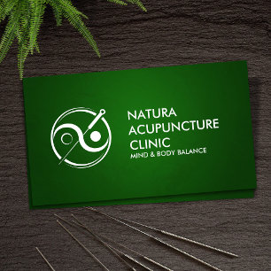 Carte De Visite Aiguille d'acupuncture - Yin Yang