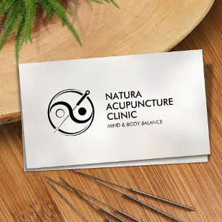 Carte De Visite Aiguille d'acupuncture - Yin Yang