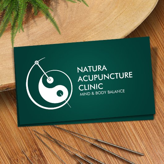Carte De Visite Aiguille d'acupuncture - Yin Yang