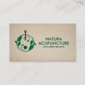 Carte De Visite Aiguille d'acupuncture - Yin Yang (Devant)