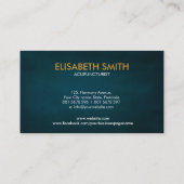 Carte De Visite Aiguille d'acupuncture - Yin Yang (Dos)