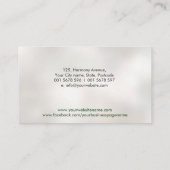 Carte De Visite Aiguille d'acupuncture Yin Yang Lotus (Dos)