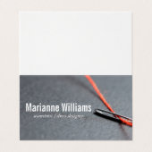 Carte De Visite Aiguille et filetage (Extérieur déplié)