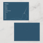 Carte De Visite Aiguille - potelée (Devant / Derrière)