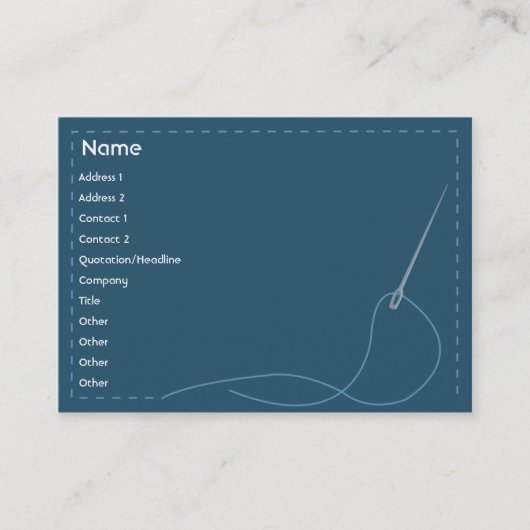 Carte De Visite Aiguille - potelée (Devant)