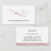 Carte De Visite Aiguille Tailor Seamstress altérations (Devant / Derrière)