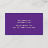 Carte De Visite Aiguilles à filaments de seamstress de couture Or (Dos)