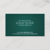 Carte De Visite Aiguilles d'acupuncture de Lotus minimales Élégant (Dos)