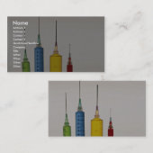 Carte De Visite Aiguilles hypodermiques (Devant / Derrière)