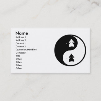 Carte De Visite Aikido de Yin Yang