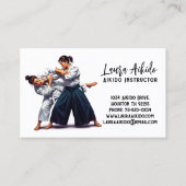 Carte De Visite Aikido Martial Arts Instructor (Devant)