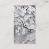 Carte De Visite Aile d'ange gris. (Dos)