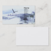 Carte De Visite Ailes au-dessus de l'eau | Aquarelle (Devant / Derrière)