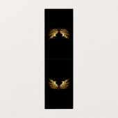 Carte De Visite Ailes d'Ange d'or sur arrière - plan noir (Extérieur déplié)