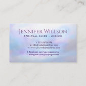 Carte De Visite Ailes d'ange embrassant doucement le coeur (Dos)