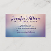 Carte De Visite Ailes d'ange embrassant doucement le coeur (Dos)