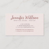 Carte De Visite Ailes d'ange embrassant doucement le coeur (Dos)