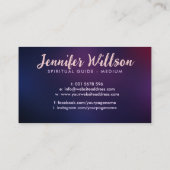 Carte De Visite Ailes d'angle et symbole d'infini (Dos)