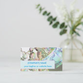 Carte De Visite Ailes de fractale d'abrégé sur cristal d'améthyste (Debout devant)