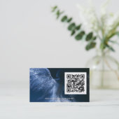 Carte De Visite Ailes de Starlight | Code QR de l'ange ailé (Debout devant)