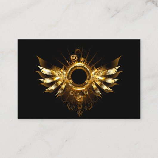 Carte De Visite Ailes de Steampunk (Devant)